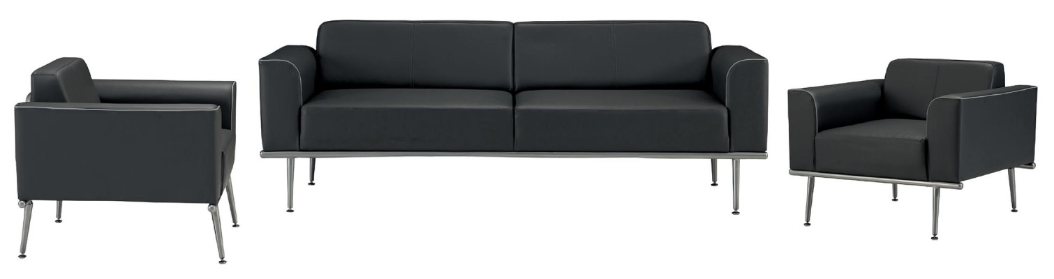Divano 3+1+1 in pelle Set di divani poltrona 3 pezzi