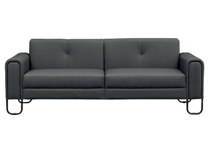 Divano 3 posti JV Möbel soggiorno design moderno in pelle legno nuovo