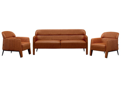 Set di mobili di lusso 3 pezzi poltrona divano poltrona divano soggiorno legno nuovo