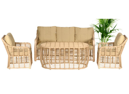 Set di mobili da giardino divano tavolo divano poltrona veranda gruppi di seduta moderno lusso nuovo