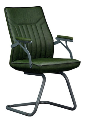 Poltrona da ufficio in pelle imbottita girevole per computer JV mobili