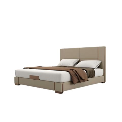 Letto di lusso beige letto imbottito moderno comfort stile design elegante