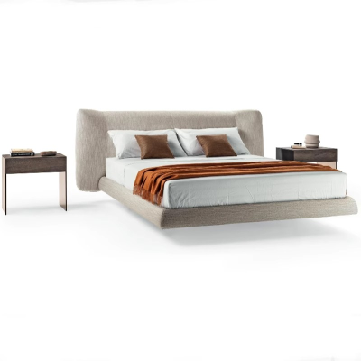 Letto imbottito design moderno comfort stile letto di lusso
