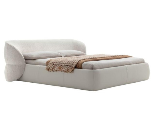 Design letto imbottito divano letto moderno mobili grigio tessuto elegante