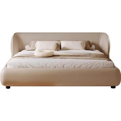 Design letto imbottito divano letto moderno mobili grigio tessuto elegante