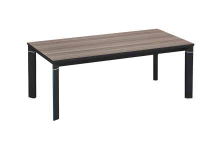 Tavolino moderno effetto legno marrone nero rettangolare design soggiorno