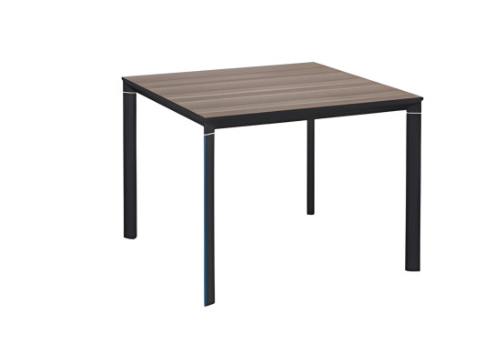 Tavolino quadrato effetto legno marrone nero moderno design soggiorno
