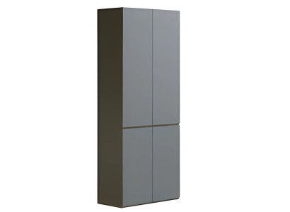 Armadio da ufficio moderno grigio alto senza maniglia spazio di archiviazione design semplice