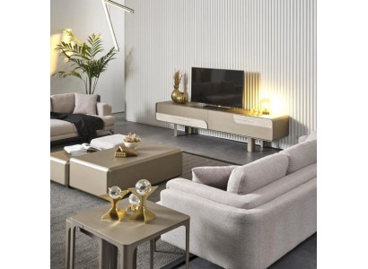 Mobile TV moderno in legno beige