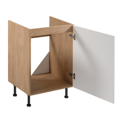 Mobile da cucina armadio sottobanco armadio in legno beige-bianco