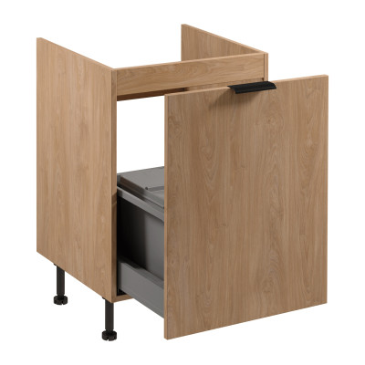 Raccoglitore di rifiuti sottolavello sistema di separazione dei rifiuti cassetto armadietto da cucina beige