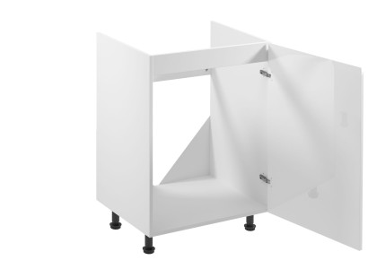 Mobile sottolavello per lavabo, armadietto da cucina bianco