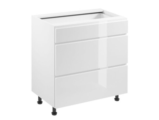 Mobile con cassetti sottobanco mobile da cucina lucido