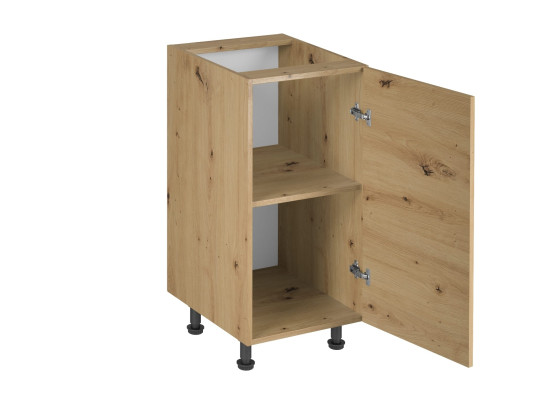 Mobile da cucina base con ripiano centrale armadietto da cucina beige