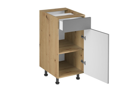 Mobiletto da cucina base con cassetto e ripiani