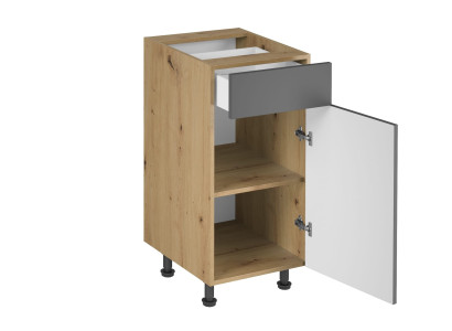 Mobiletto da cucina base con cassetti e ripiani