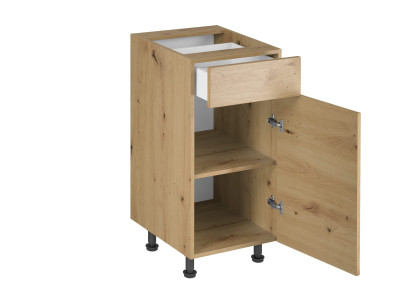 Armadio con cassetti e ripiani base sottobanco cucina