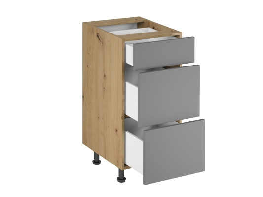 Comò con cassetti mobile da cucina 3 cassetti