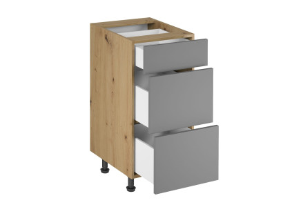 Comò con cassetti mobile da cucina 3 cassetti