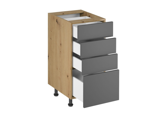 Mobile da cucina con cassetti