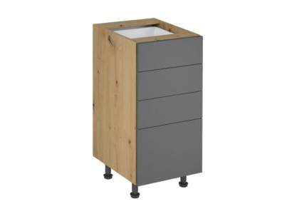 Mobile da cucina con cassetti