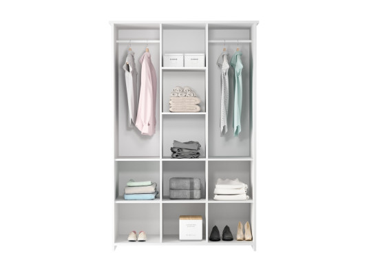 Armadio in tessuto guardaroba con 2 barre per abiti stabili