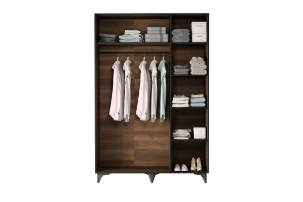 Armadio guardaroba con barra per vestiti armadio multifunzionale