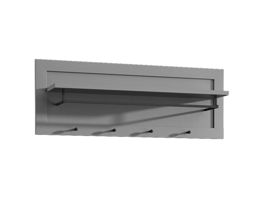 Appendiabiti da parete con barra per vestiti