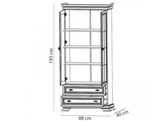 Vetrina credenza buffet armadio vetrina cassetti ripiani