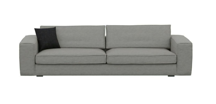 Divano dal design moderno, stile leggero e comfort morbido