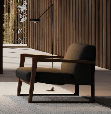 Poltrona dal design moderno Modello imbottito per un soggiorno accogliente