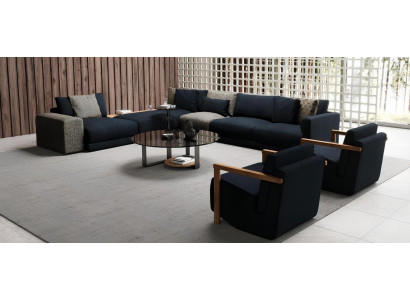 Divano angolare con poltrona in design elegante, spettacolare e comodo allo stesso tempo