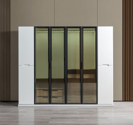 Armadio da letto moderno 255 cm grande