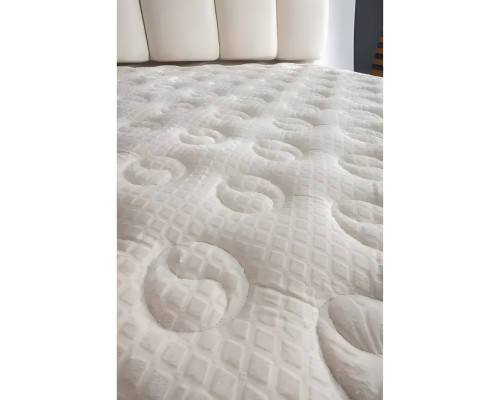 Letto bianco elegante con materasso in design moderno