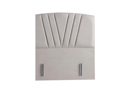 Letto elegante con materasso in tessuto beige