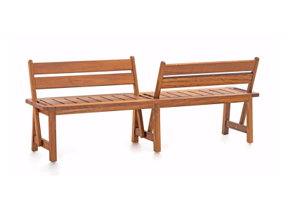 Una panchina dal design moderno che crea atmosfera