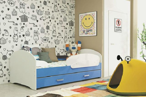LETTO PER BAMBINI LETTO GIOVANILE LETTO LETTI Legno massello Legno naturale CON CASSETTO LETTO LUKI TS