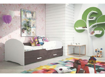 LETTO PER BAMBINI LETTO GIOVANILE LETTO LETTI Legno massello Legno naturale CON CASSETTO LETTO LUKI TS