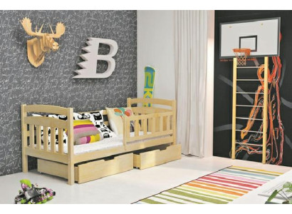 LETTO PER BAMBINI Letto per bambini con materassi LETTO GIOVANILE CON CASSETTO KACPER 1