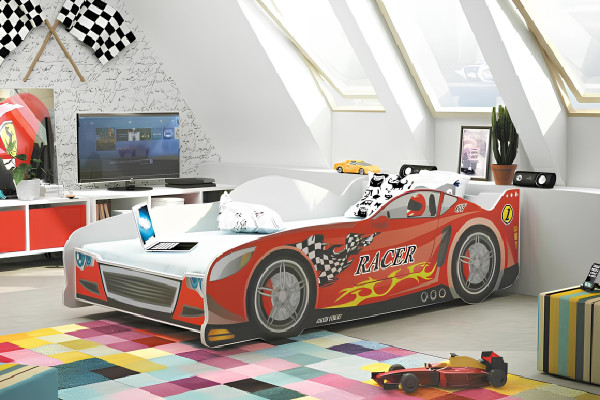 Letto per bambini letto letti carro sportivo veicolo polizia letto per bambini letto per giovani sonno