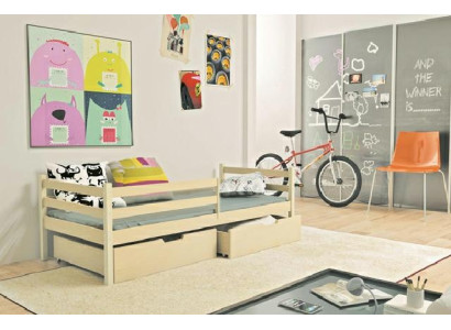 Letto per bambini Letto per giovani + Contenitore Letto in legno massello Letti in legno vero Letti per bambini