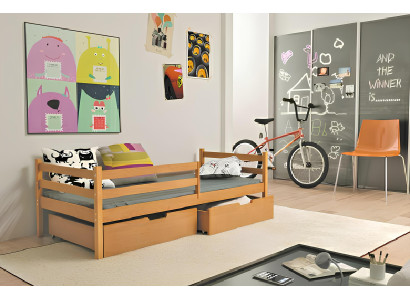Letto per bambini Letto per giovani + Contenitore Letto in legno massello Letti in legno vero Letti per bambini