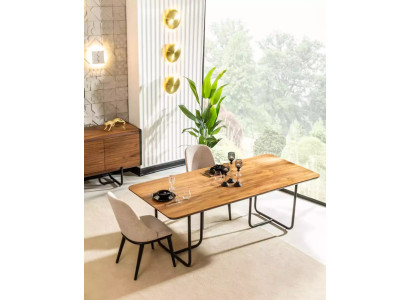 Mobili Tavoli da pranzo 220x100 cm Tavolo da pranzo di lusso Tavolo in legno Tavoli da pranzo