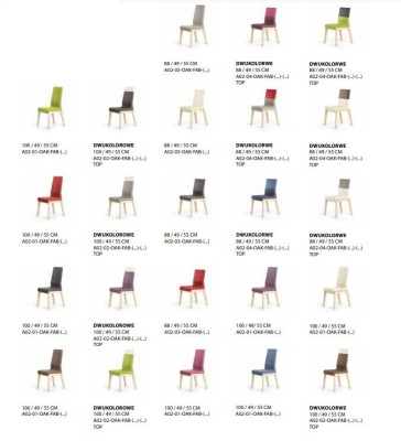 Sedia sedia Sedia Sedia da pranzo Tessuto Legno di lusso 1 posto Nuovo