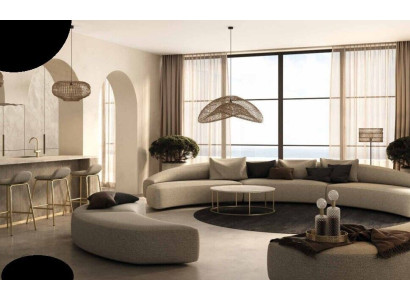 Divano ad angolo a U xxl Salotto Divano Set di divani 3 pezzi Divani rotondi Canapè