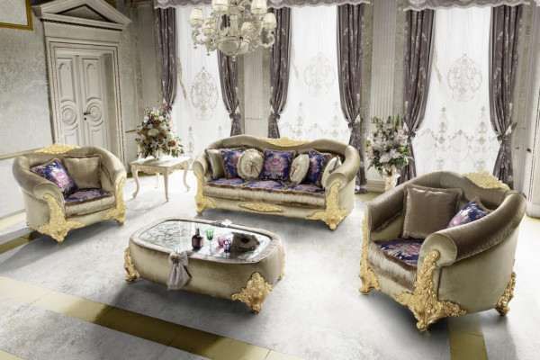 Divano 3 posti divani camera da letto marrone Chesterfield tre posti divano imbottito design.