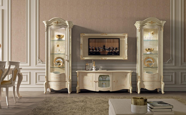 Vetrina Vetrina in vetro Vetrine Soggiorno Guarda Armadi Mobili italiani NUOVI