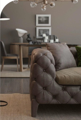 Chesterfield Set di divani a 4 posti Divani di lusso Poltrone Mobili Divano