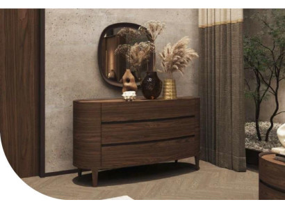 Mobile di design marrone in stile moderno con spazio di archiviazione mobili da camera da letto