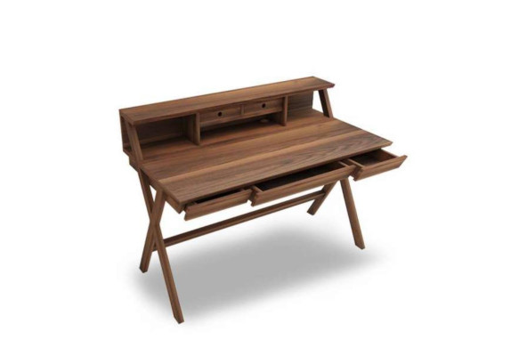 Scrivania in legno massello Mobili in legno moderni Scrivania per computer con cassetti